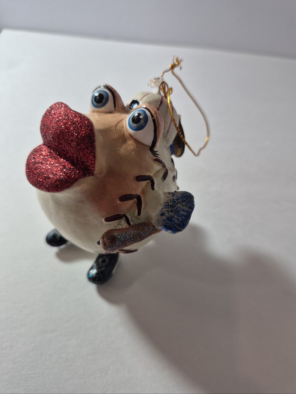 Katherines Collection Baseball Kissing Fish Ornament Christmas Decor
